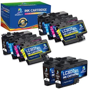 double d lc3037 ink cartridges compatible replacement for brother lc3037 lc3037xxl lc3039, high yield use with mfc-j6945dw mfc-j5845dw xl mfc-j5945dw mfc-j6545dw xl 4bk+2c+2m+2y(10 pack)
