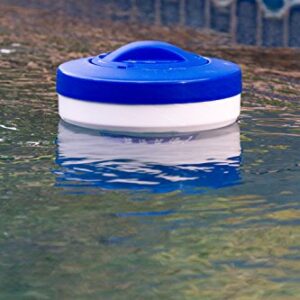 Poolmaster 32155 Floating Swimming Pool Chlorine and Bromine Dispenser, Large, Blue