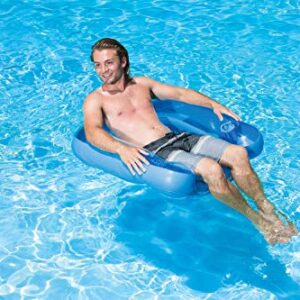 Poolmaster Paradise Water Chair Inflatable Swimming Pool Floats For Adults, Blue