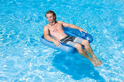 Poolmaster Paradise Water Chair Inflatable Swimming Pool Floats For Adults, Blue