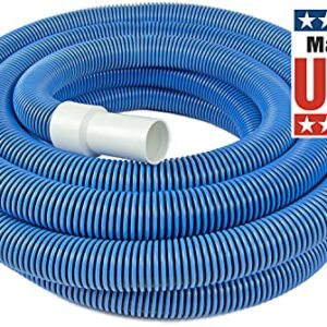 Poolmaster 33435 Heavy Duty In-Ground Pool Vacuum Hose With Swivel Cuff, 1-1/2-Inch by 35-Feet,Neutral