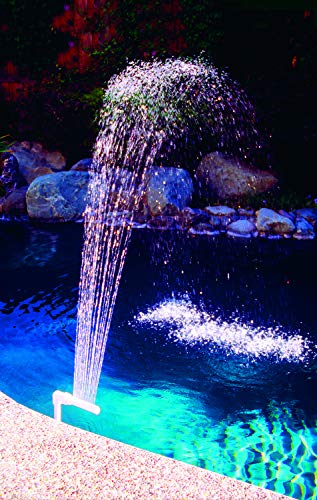 Poolmaster 54507 Spa and Swimming Pool Waterfall Fountain, For Pools with 1.5-Inch Threaded Return Fitting