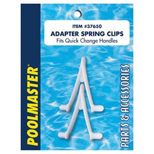 poolmaster 37650 swimming maintenance adapter spring v clips poles and pool cleaning tools, set of 2, medium, neutral