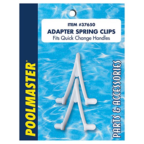 Poolmaster 37650 Swimming Maintenance Adapter Spring V Clips Poles and Pool Cleaning Tools, Set of 2, Medium, Neutral