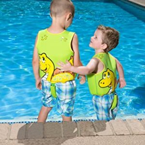 Poolmaster 50566 Learn-to-Swim Dino Kid's Swim Vest, 1-3 Years Old