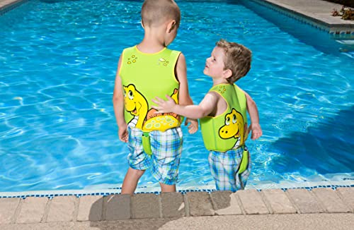 Poolmaster 50566 Learn-to-Swim Dino Kid's Swim Vest, 1-3 Years Old