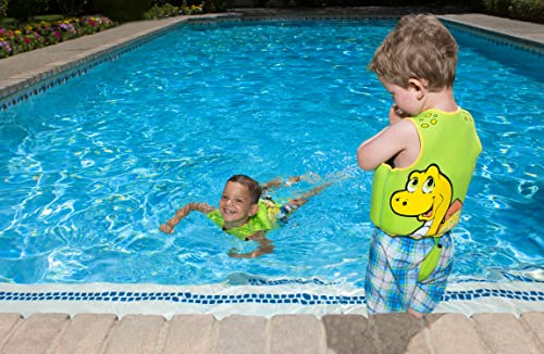 Poolmaster 50566 Learn-to-Swim Dino Kid's Swim Vest, 1-3 Years Old