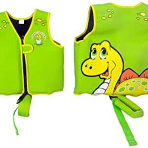 Poolmaster 50566 Learn-to-Swim Dino Kid's Swim Vest, 1-3 Years Old