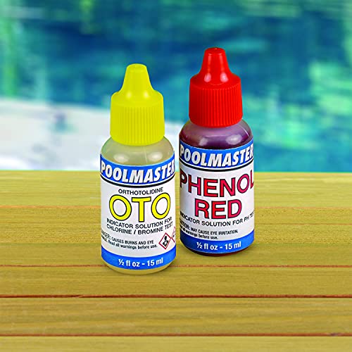 Poolmaster 23225 1/2-Ounce OTO and Phenol Red Replacement Indicator Solutions for Spa and Swimming Pool Water Testing, Small, Multi