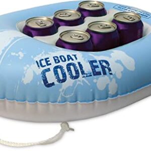 Poolmaster Refreshment and Beverage Floating Cooler, Boat Blue ,1-1/2 Feet Long