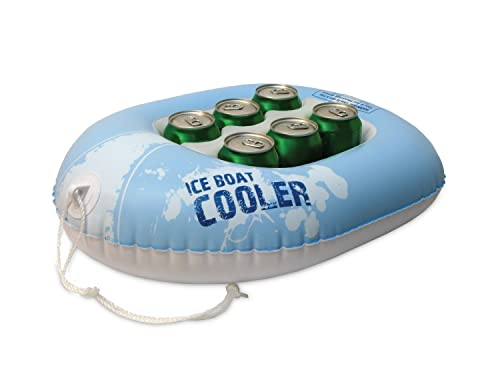 Poolmaster Refreshment and Beverage Floating Cooler, Boat Blue ,1-1/2 Feet Long