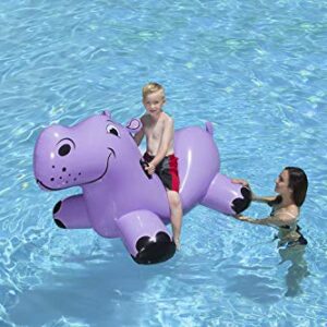 Poolmaster Swimming Pool Float Rider, Hippo, Purple