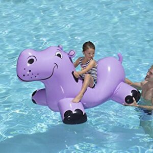 Poolmaster Swimming Pool Float Rider, Hippo, Purple