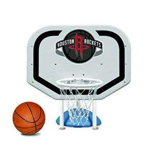 poolmaster 72941 houston rockets nba pro rebounder-style poolside basketball game , white