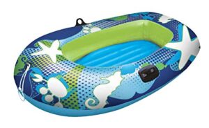 poolmaster 87320 swimming pool and lake inflatable boat, deep sea, size, one color