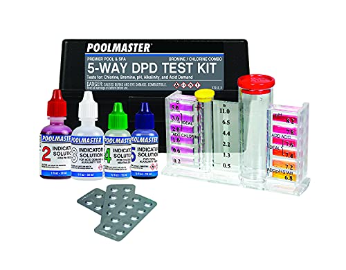 Poolmaster 22272 5-Way Test Kit with DPD Tablets and Case - Premier Collection