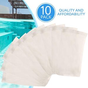 IMPRESA 10-Pack of Pool Skimmer Socks - Excellent Savers for Filters, Baskets, and Skimmers - The Ideal Sock/Net/Saver to Protect Your Inground or Above Ground Pool