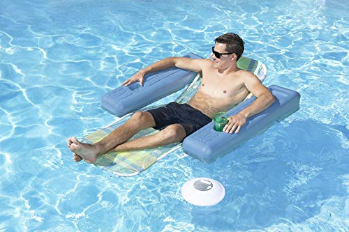 Poolmaster 54504 Portable Floating Waterproof Multi-Light Speaker with Call Functionality for Swimming Pool Party, Patio, Outdoor, Backyard, Multicolor