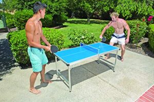 poolmaster 72724 outdoor jr. table tennis game, blue
