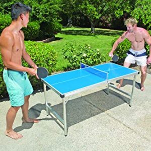 Poolmaster 72724 Outdoor Jr. Table Tennis Game, Blue