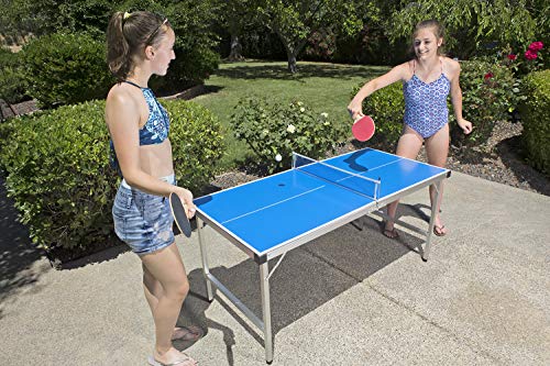 Poolmaster 72724 Outdoor Jr. Table Tennis Game, Blue