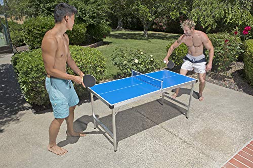 Poolmaster 72724 Outdoor Jr. Table Tennis Game, Blue