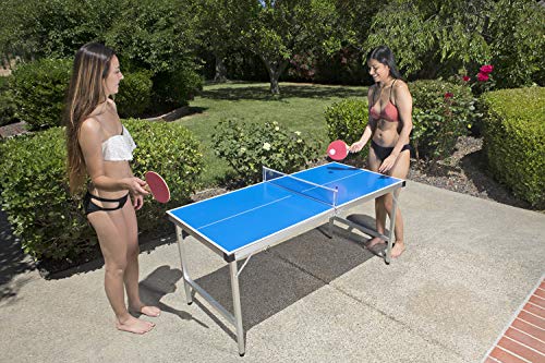 Poolmaster 72724 Outdoor Jr. Table Tennis Game, Blue