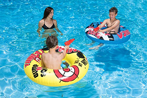 Poolmaster Bump N Squirt Swimming Pool Tube with Action Squirter, Yellow