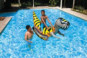 poolmaster t-rex inflatable ride-on dinosaur jumbo swimming pool float rider