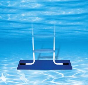 poolmaster 32184 swimming pad/pool liner protective ladder mat, 9 x 24 inch, blue