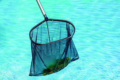 Poolmaster 21196 Heavy-Weight Deluxe Aluminum Swimming Pool Leaf Rake, Premier Collection, Black