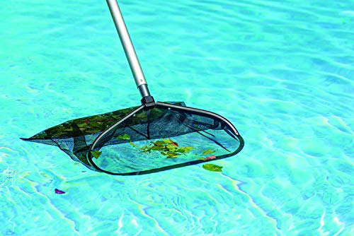 Poolmaster 21196 Heavy-Weight Deluxe Aluminum Swimming Pool Leaf Rake, Premier Collection, Black