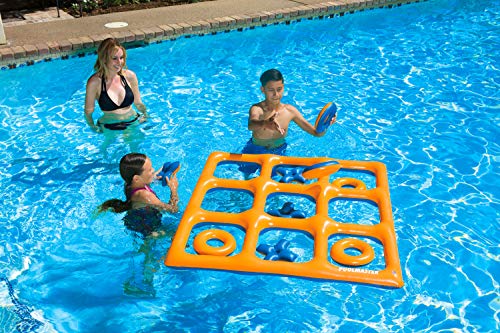 Poolmaster Tic Tac Toe Game Orange/Blue (Reversible)