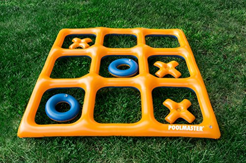 Poolmaster Tic Tac Toe Game Orange/Blue (Reversible)