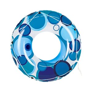 Poolmaster 48-Inch Swimming Pool Float Inner Tube, Teal Bright Circles