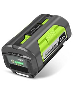 coomyxin 6.0ah 40v battery replacement for ryobi 40v battery op4040 op4026 op4030 op4050 op4060a，compatible with ryobi 40-volt battery power tools