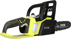 ryobi p546 10 in. one+ 18-volt lithium+ cordless chainsaw (tool only – battery and charger not included)