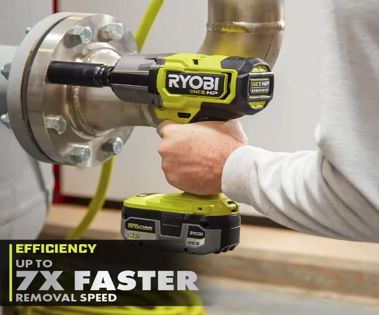 RYOBI - ONE+ HP 18V Brushless Cordless 4-Mode 1/2 in. High Torque Impact Wrench (Tool Only) - PBLIW01B