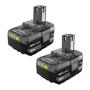 ryobi pbp2005 one+ (plus) battery 18-volt lithium-ion 4.0 ah compatible with over 225 18v one+ tools (2-pack)