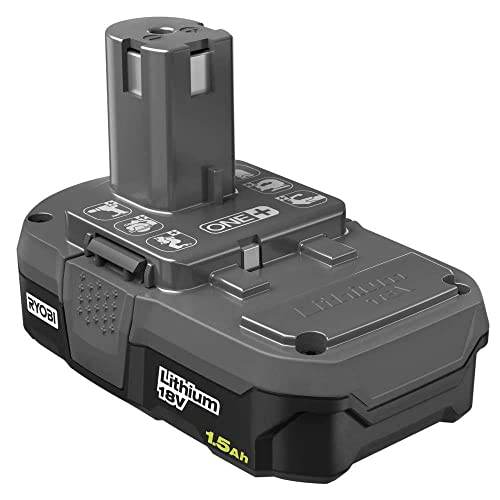 Ryobi P189 18 Volt 1.5 Ah One+ Lithium-Ion Cordless Compact Rechargeable Quick-Release Battery