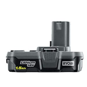 Ryobi P189 18 Volt 1.5 Ah One+ Lithium-Ion Cordless Compact Rechargeable Quick-Release Battery