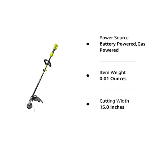 Ryobi 40-Volt Baretool Lithium-Ion Cordless Expand-it Attachment Capable String Trimmer, 2019 Model RY40250 with 13-15" Cutting Swath, Li-Ion 40v (Battery and Charger Not Included)