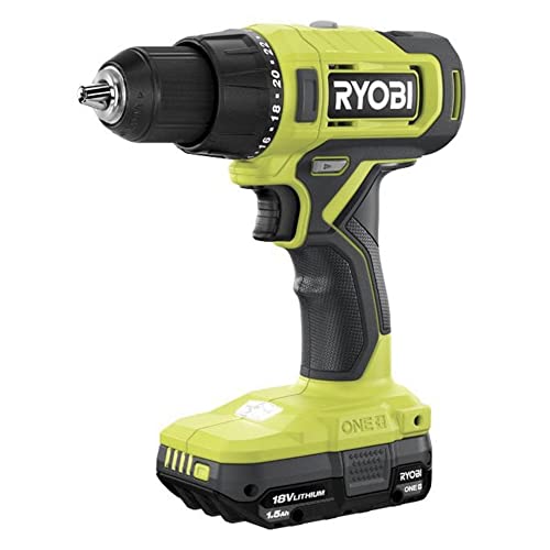 Ryobi Cordless 1/2 inch Drill Driver with 70 Piece Drill Bit Set, 18-Volt Lithium-ion Battery, Charger and Buho Tool Bag