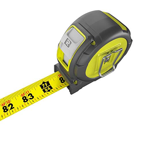 RYOBI RTM16 16 ft. Tape Measure with Overmold and Wireform Belt Clip