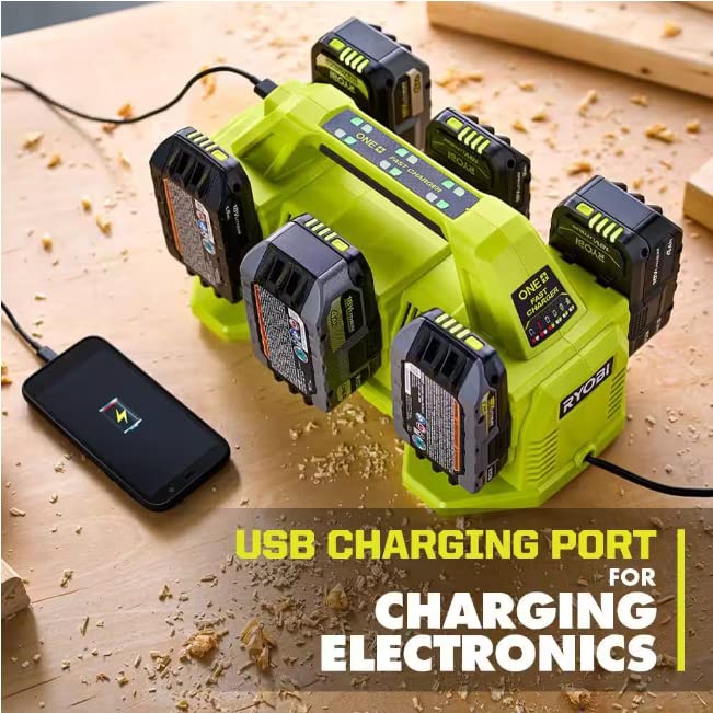 18V ONE+ 6-PORT FAST CHARGER