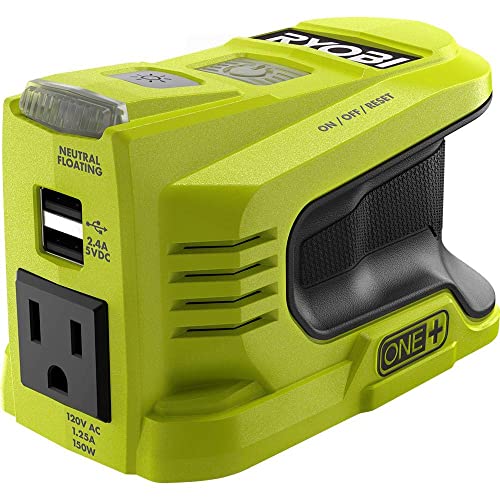 Ryobi 150-Watt Powered Inverter Generator RYi150BG (Tool ONLY, Battery, Charger NOT Included)