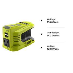 Ryobi 150-Watt Powered Inverter Generator RYi150BG (Tool ONLY, Battery, Charger NOT Included)