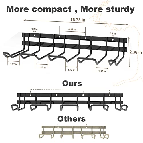 ZEAKOC Power Tool Organizer, 4 Layers Heavy Duty Drill Holder Wall Mount,Metal Tool Hangers Utility Storage Shelves for Power Tools,Separate Tool Rack Christmas Gift for Men Dad