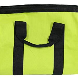 Ryobi Green Wide Mouth Collapsible Genuine OEM Contractor’s Bag w/ Full Top Single Zipper Action and Cross X Stitching