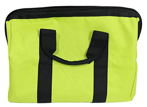 Ryobi Green Wide Mouth Collapsible Genuine OEM Contractor’s Bag w/ Full Top Single Zipper Action and Cross X Stitching